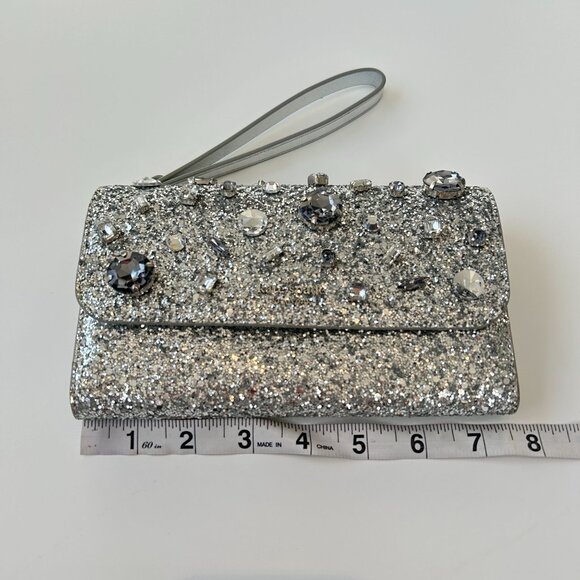 NEW Kate Spade New York Tinsel Jeweled Phone Wallet Wristlet - Picture 3 of 11